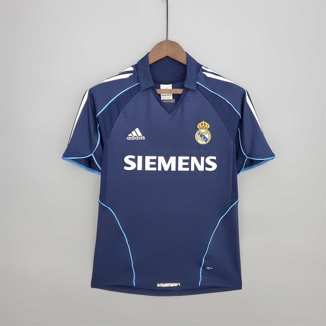 AAA Quality Real Madrid 05/06 Away Dark Blue Soccer Jersey